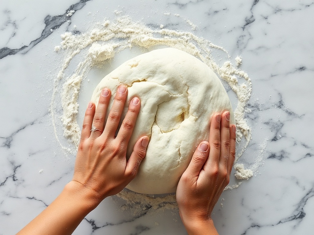 Sauerteig Starter wird gefüttert