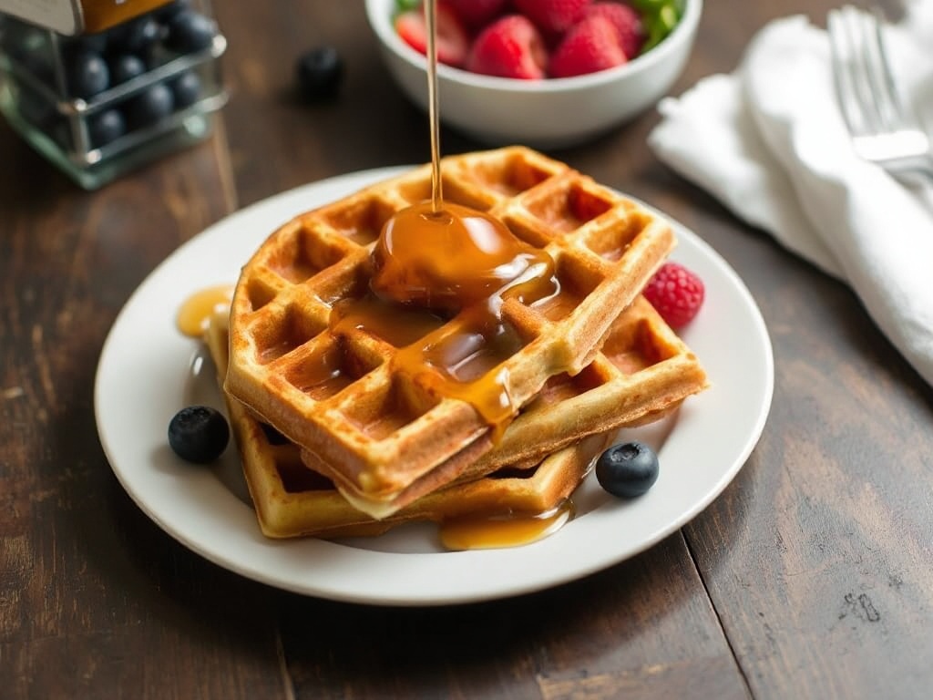 Sauerteig Waffeln
